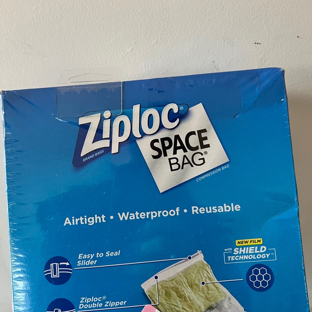 Ziploc Space Bag Bed & Linen 4 Pack 2 XL 2 Jumbo Vacuum Compression Storage Bags - Picture 3 of 3